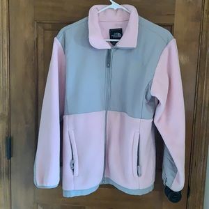 Pink North Face Denali fleece jacket